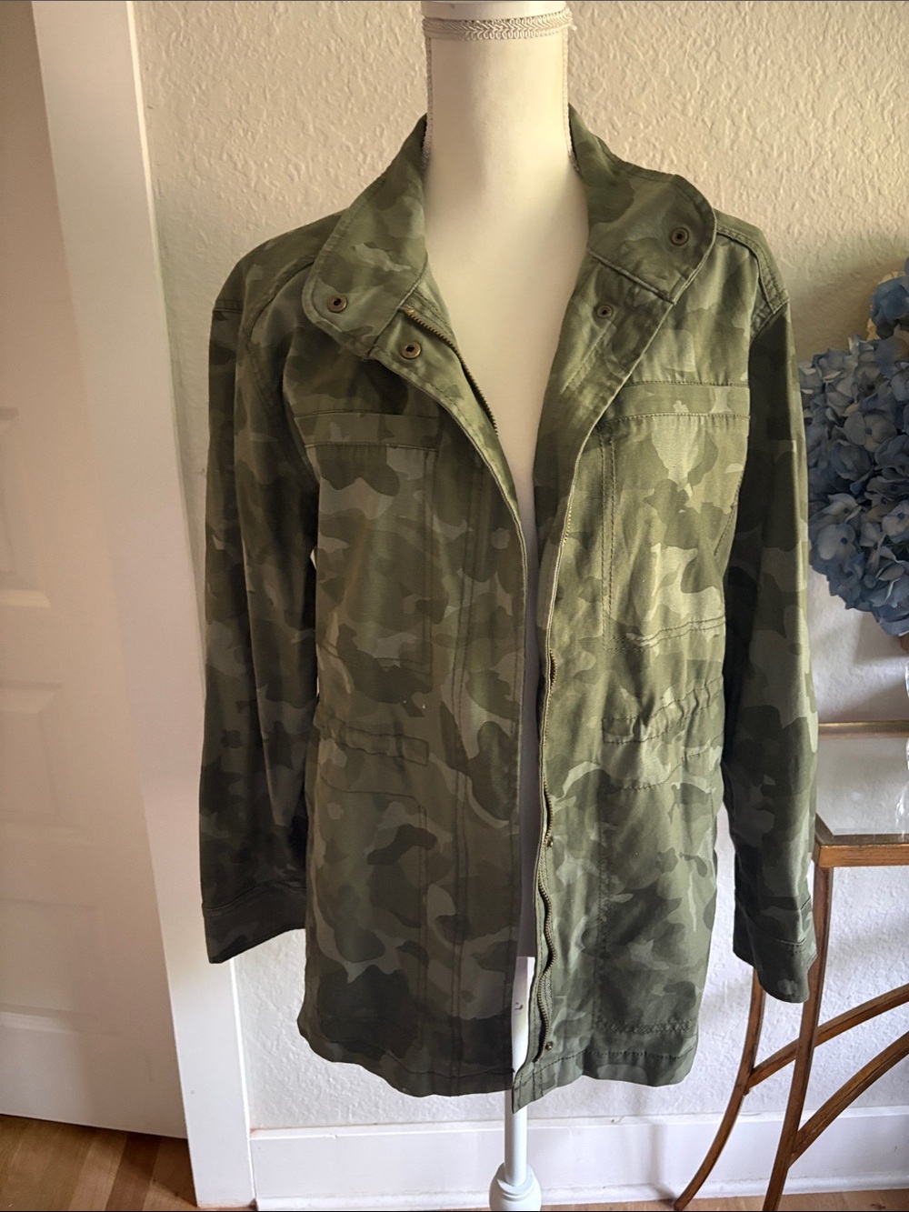 Old Navy Olive Green Camo Field Jacket M